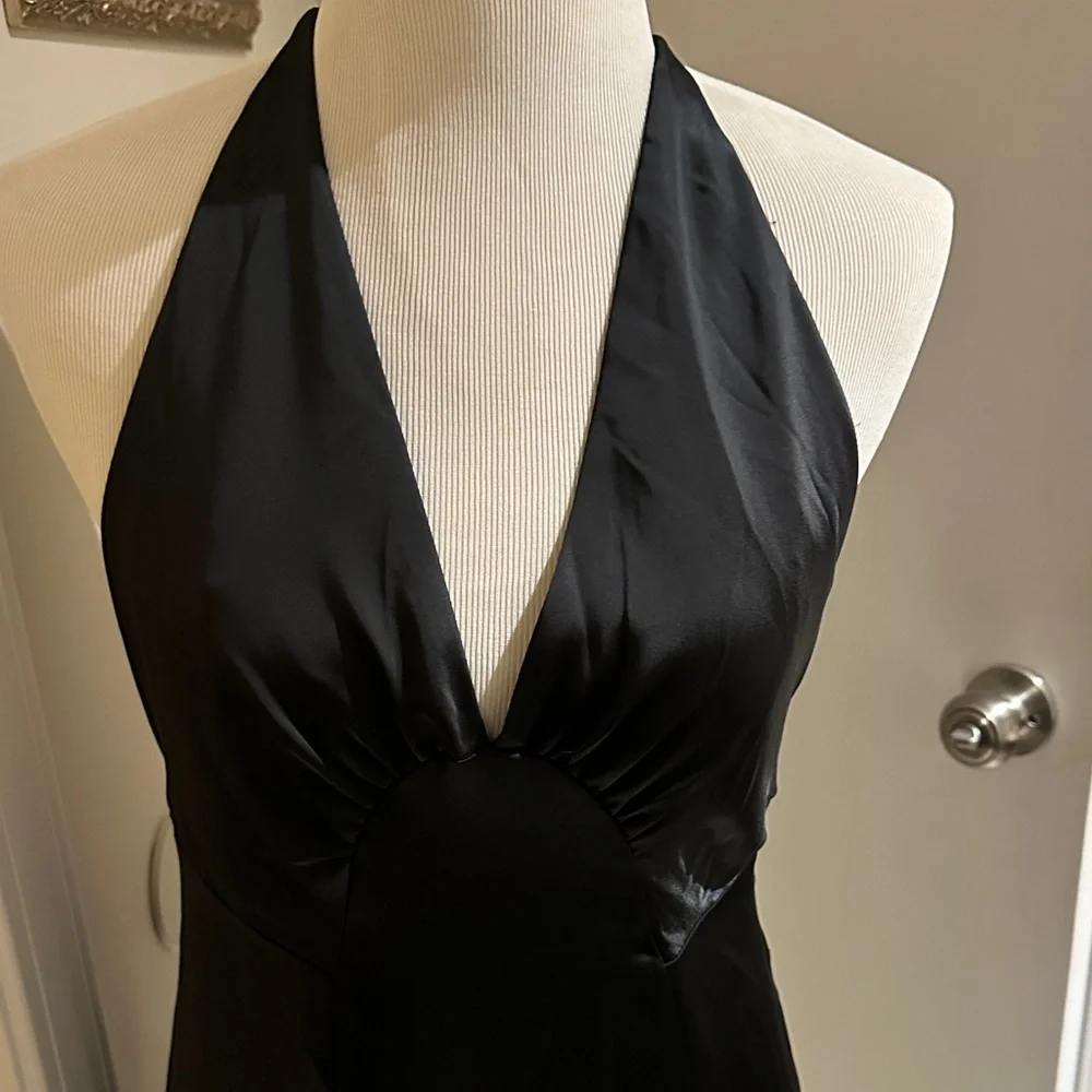 Free People Black Backless Halter Dress - Picture 4 of 13